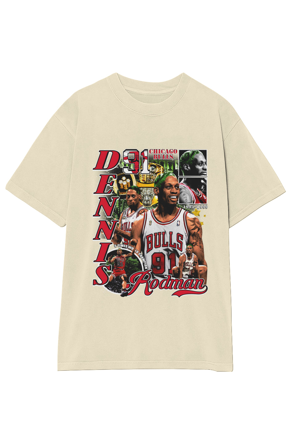 DENNIS RODMAN 3X CHAMPION TEE