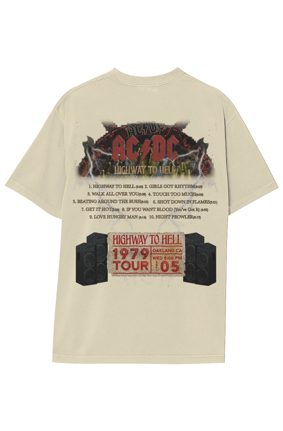 ACDC HIGHWAY TO HELL TEE (Double Sided)
