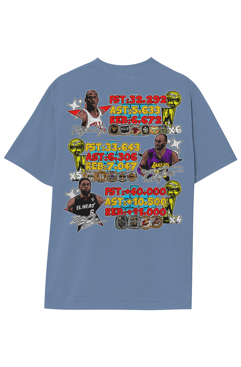 BASKETBALL LEGENDS TEE (Double Sided)
