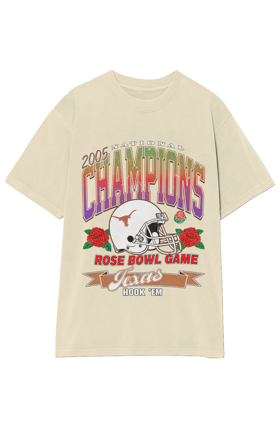 TEXAS LONGHORNS VINTAGE 2005 ROSE BOWL TEE