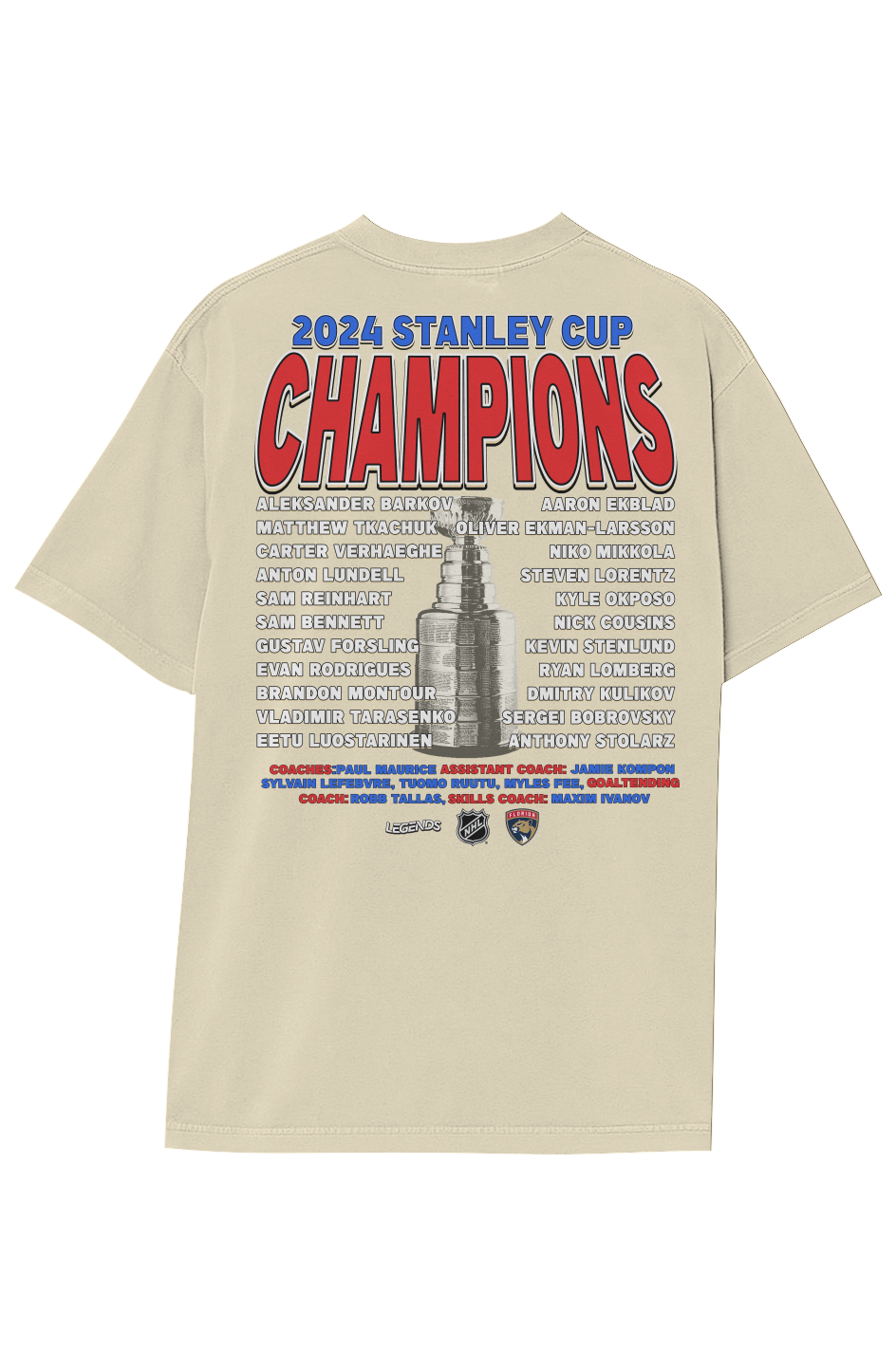FLORIDA PANTHERS CHAMPIONS TEE (Double Sided)