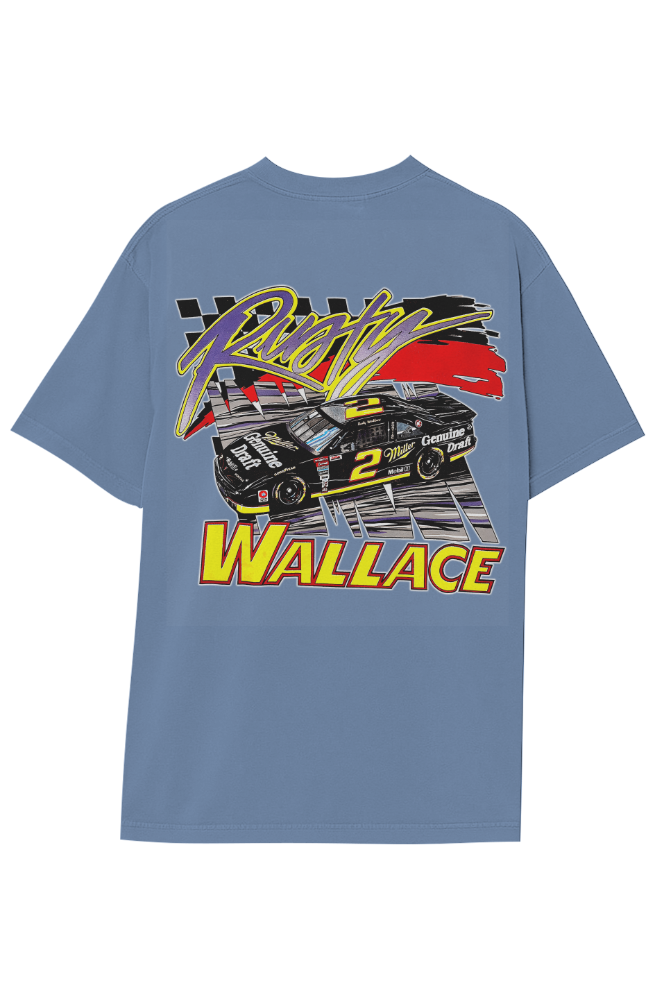 RUSTY WALLACE MILLER GENUINE DRAFT TEE (Double Sided)