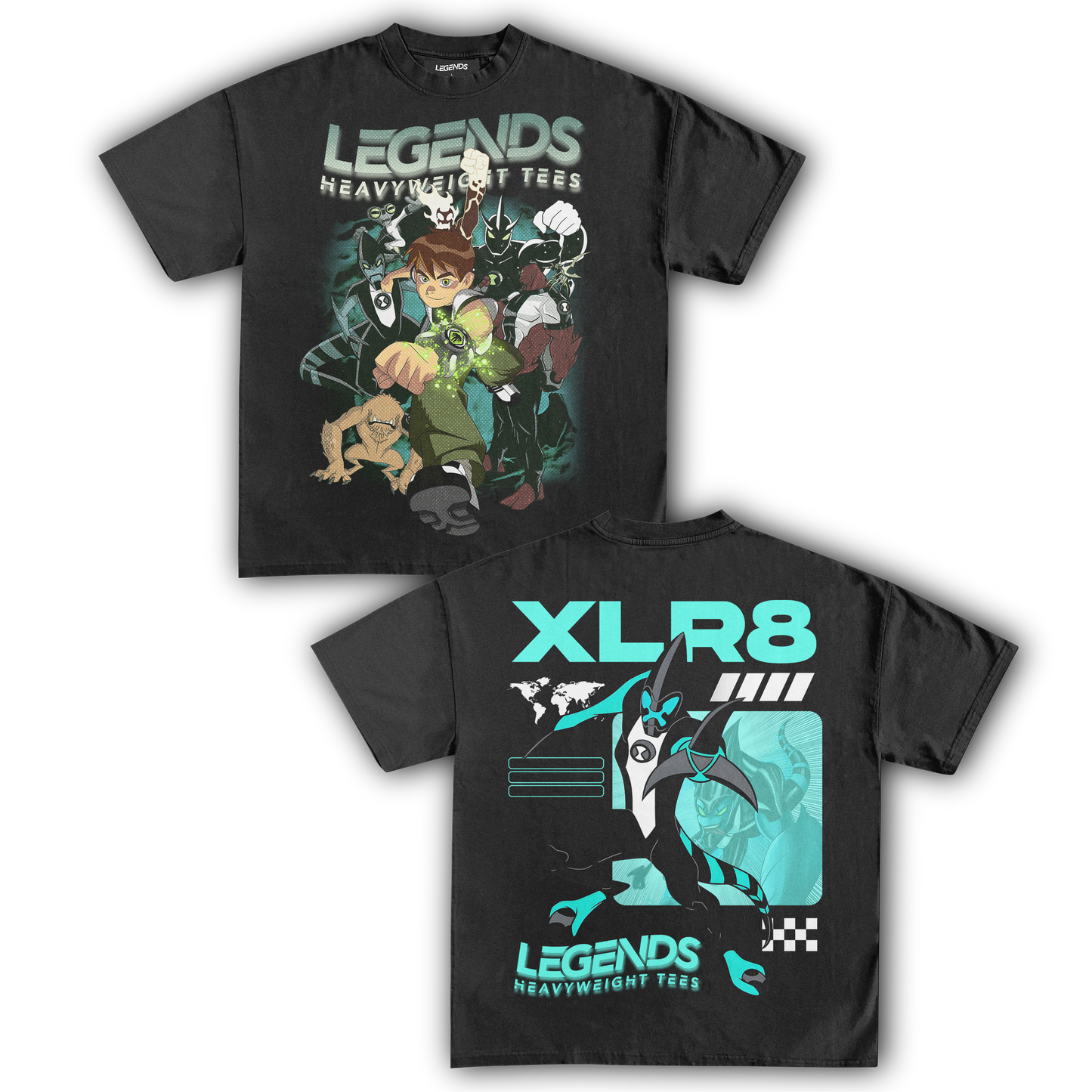 BEN 10 & XLR8 TEE (DOUBLE SIDED)