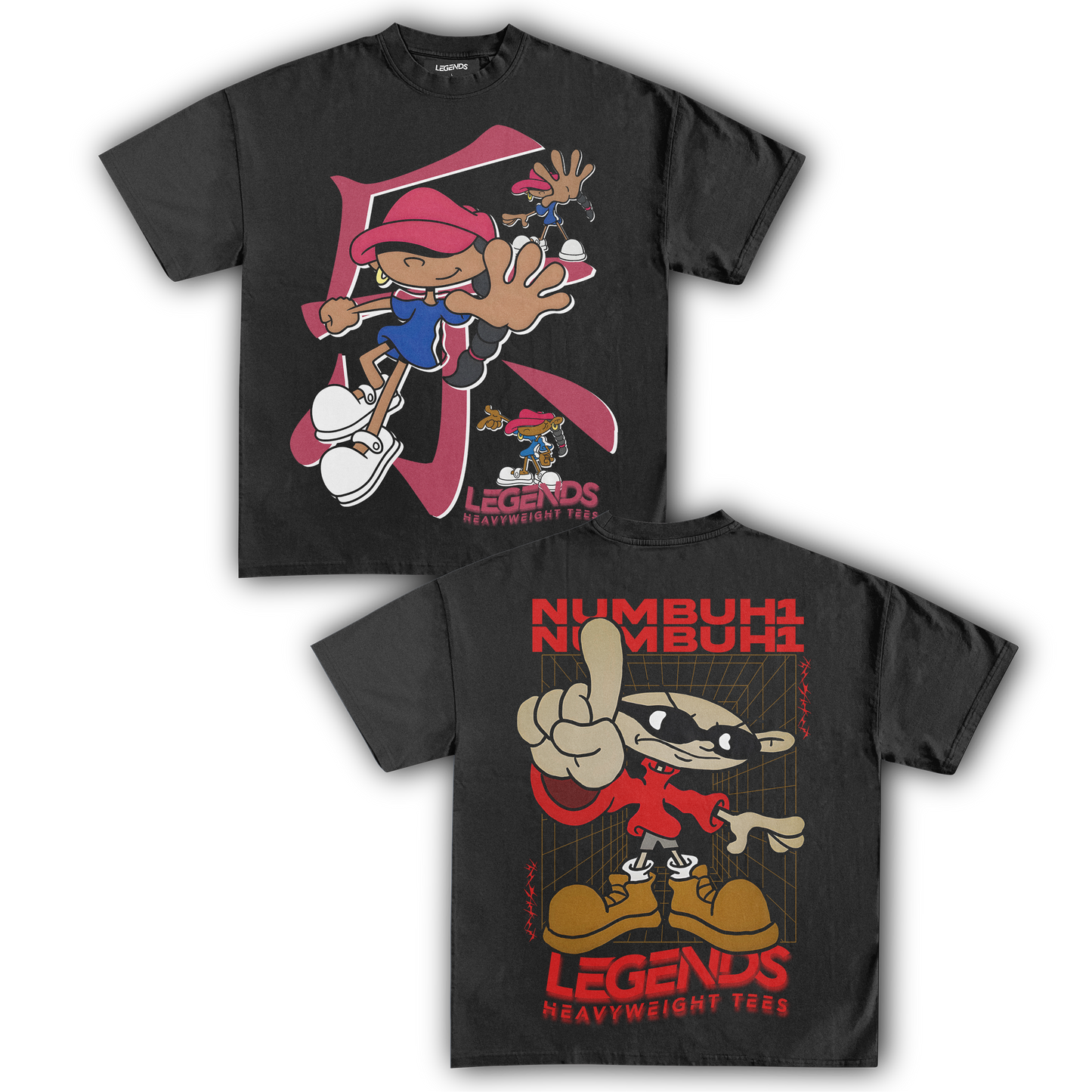 KIDS NEXT DOOR - NUMBER 5 & 1 TEE (DOUBLE SIDED)