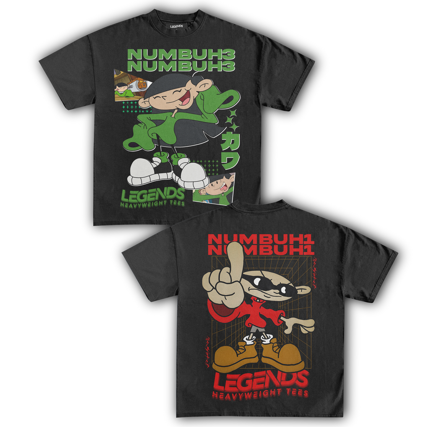 KIDS NEXT DOOR - NUMBER 3 & 1 TEE (DOUBLE SIDED)