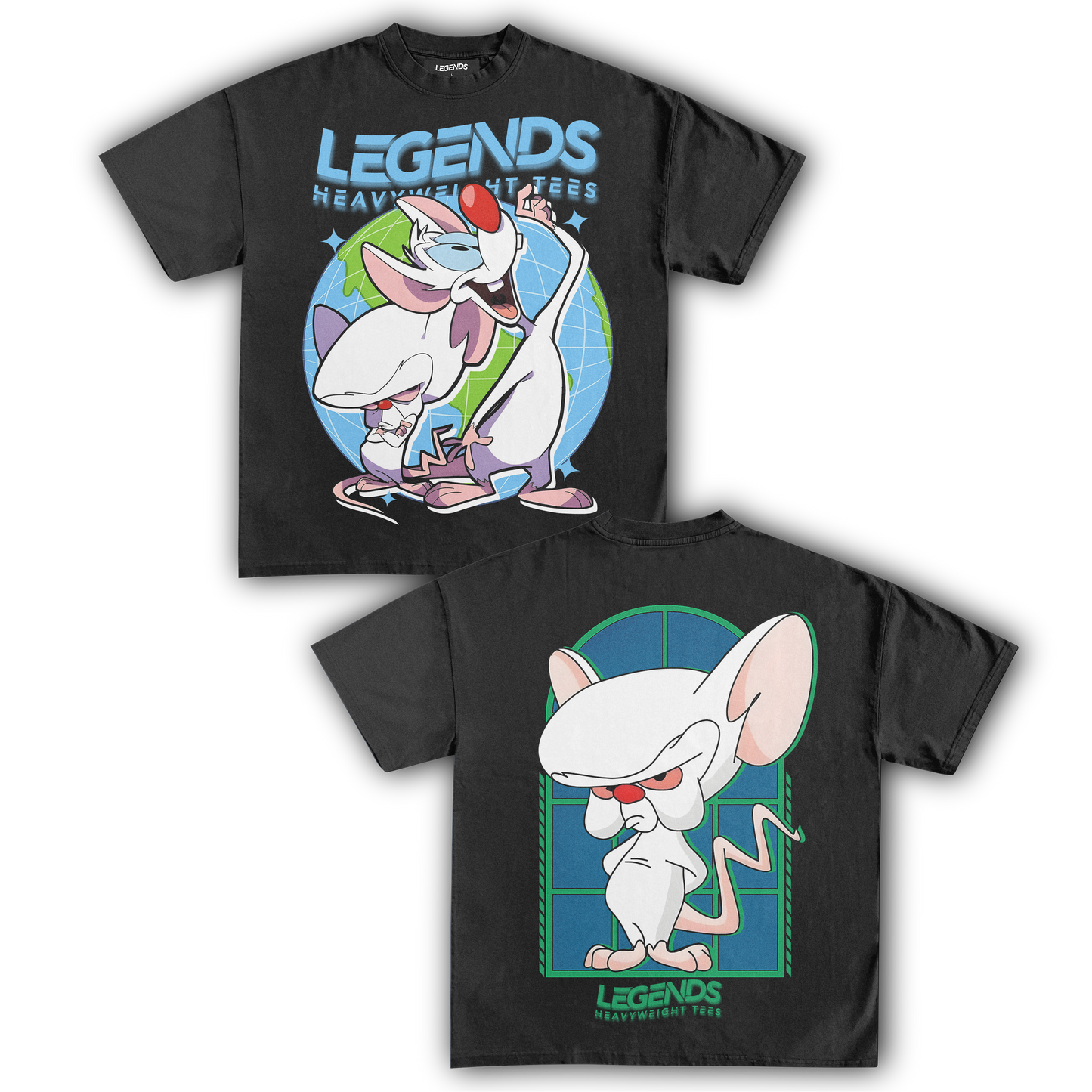 PINKY & THE BRAIN TEE IV (DOUBLE SIDED)