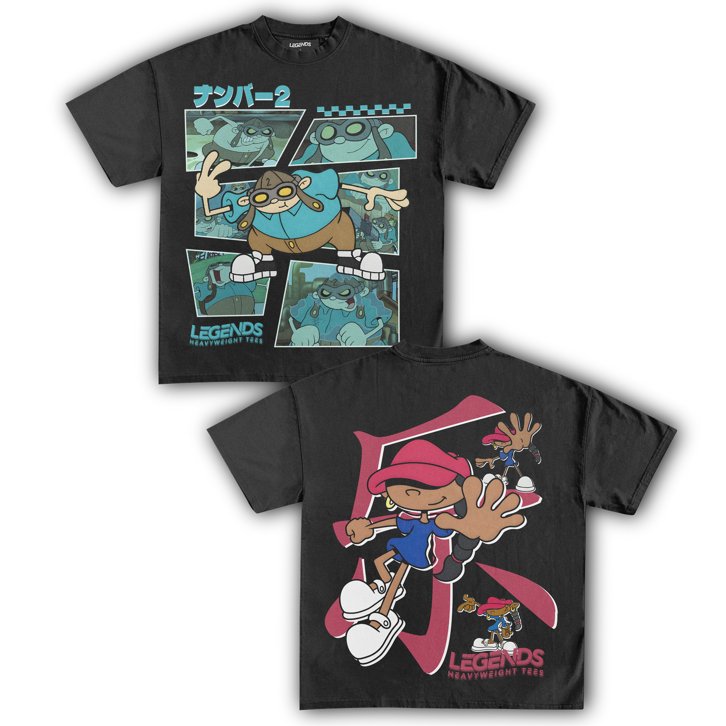 KIDS NEXT DOOR - NUMBER 2 & 5 TEE (DOUBLE SIDED)