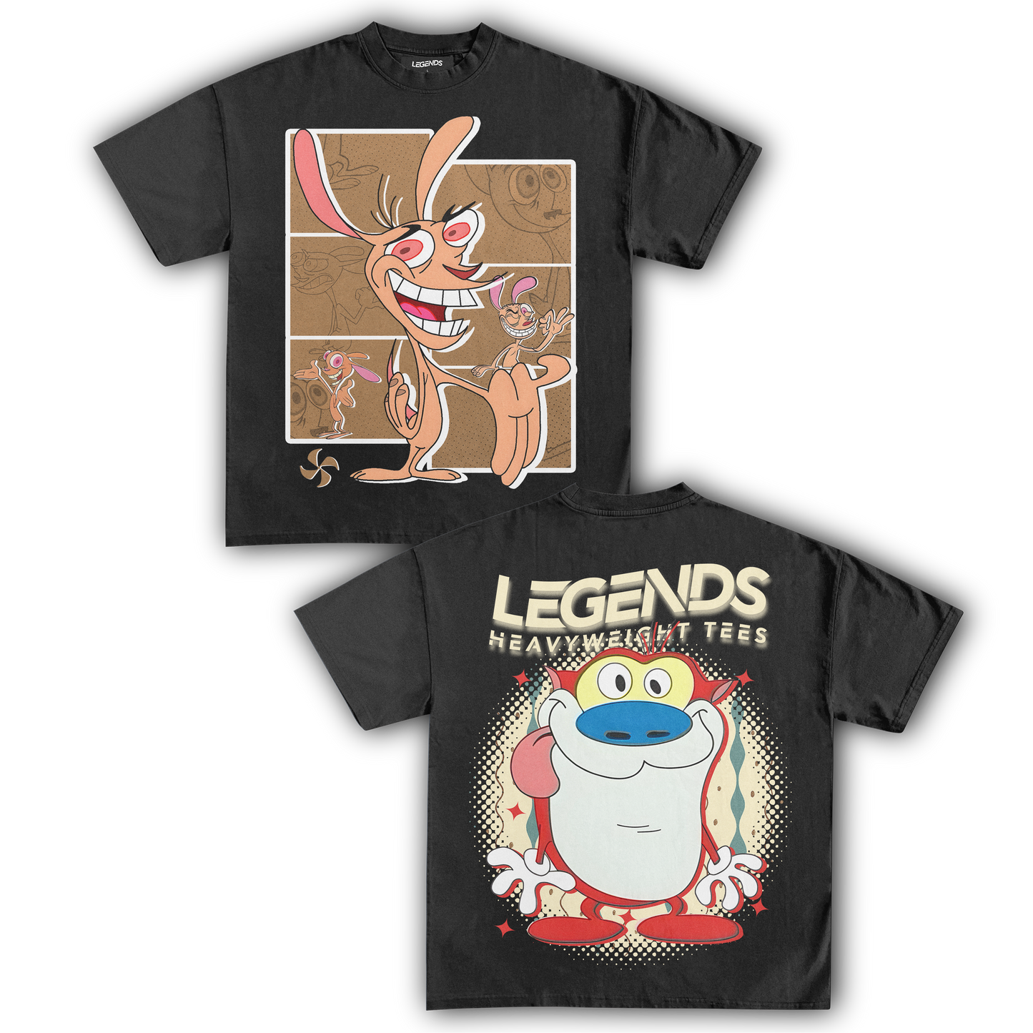 REN & STIMPY TEE IV (DOUBLE SIDED)