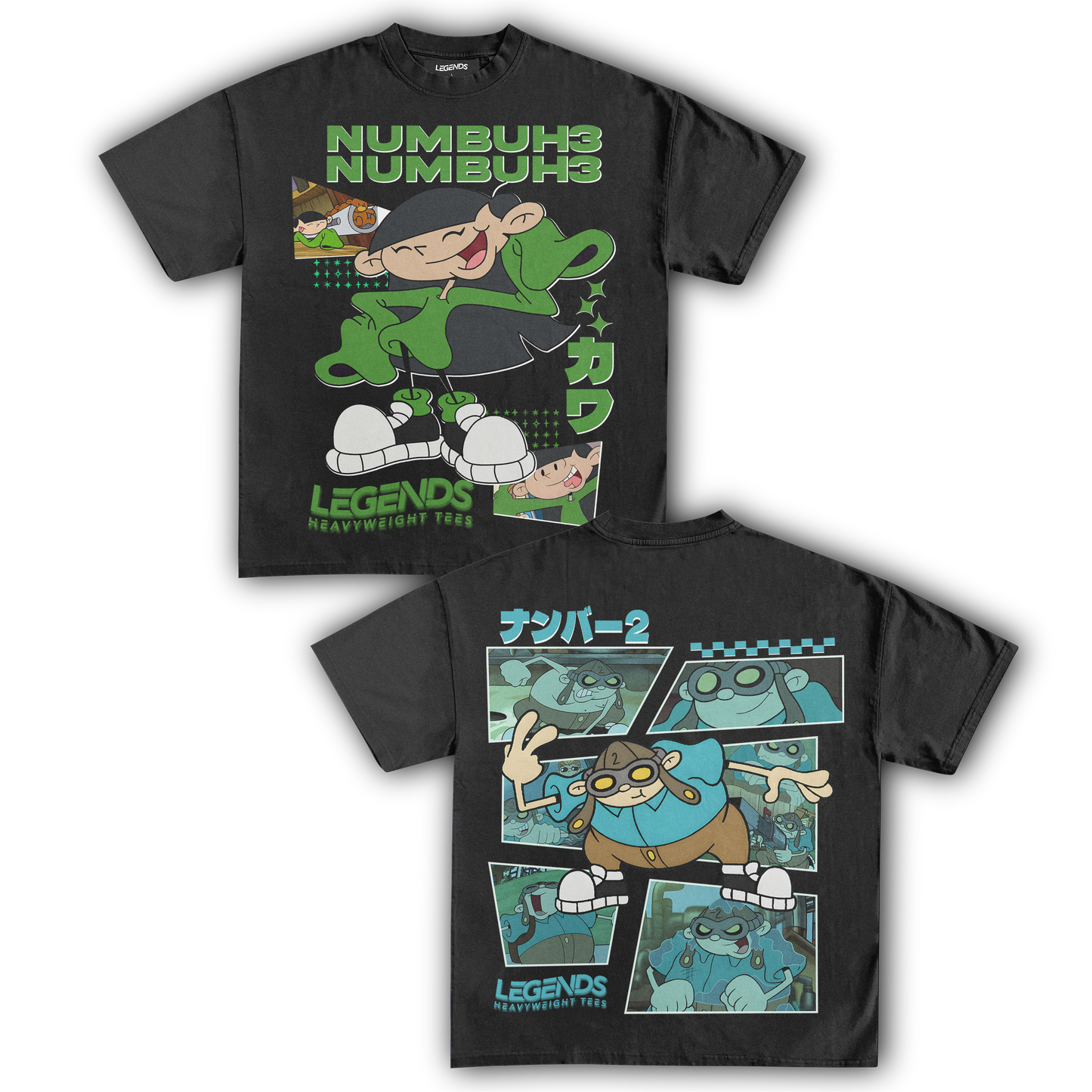 KIDS NEXT DOOR - NUMBER 3 & 2 TEE (DOUBLE SIDED)