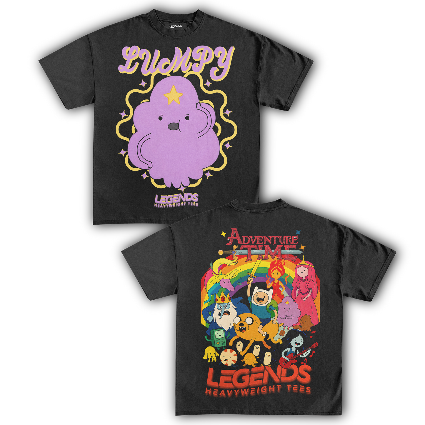 ADVENTURE TIME - LUMPY SPACE PRINCESS TEE II ( DOUBLE SIDED)