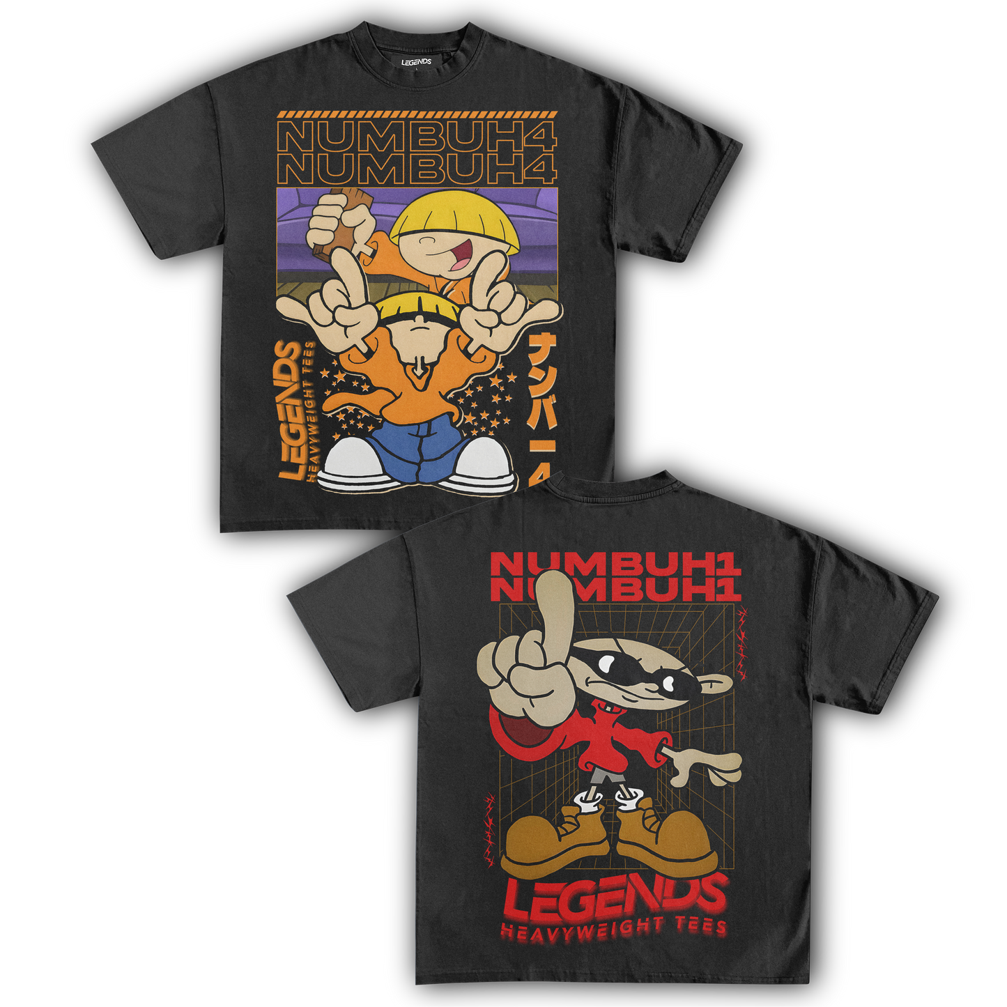 KIDS NEXT DOOR - NUMBER 4 & 1 TEE (DOUBLE SIDED)