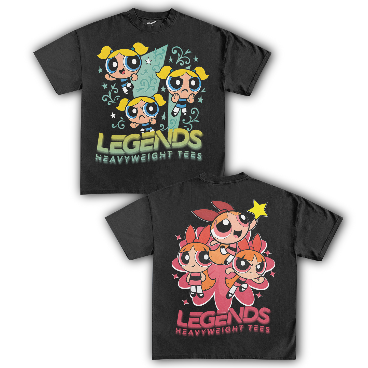 BUBBLES & BLOSSOM TEE (DOUBLE SIDED)