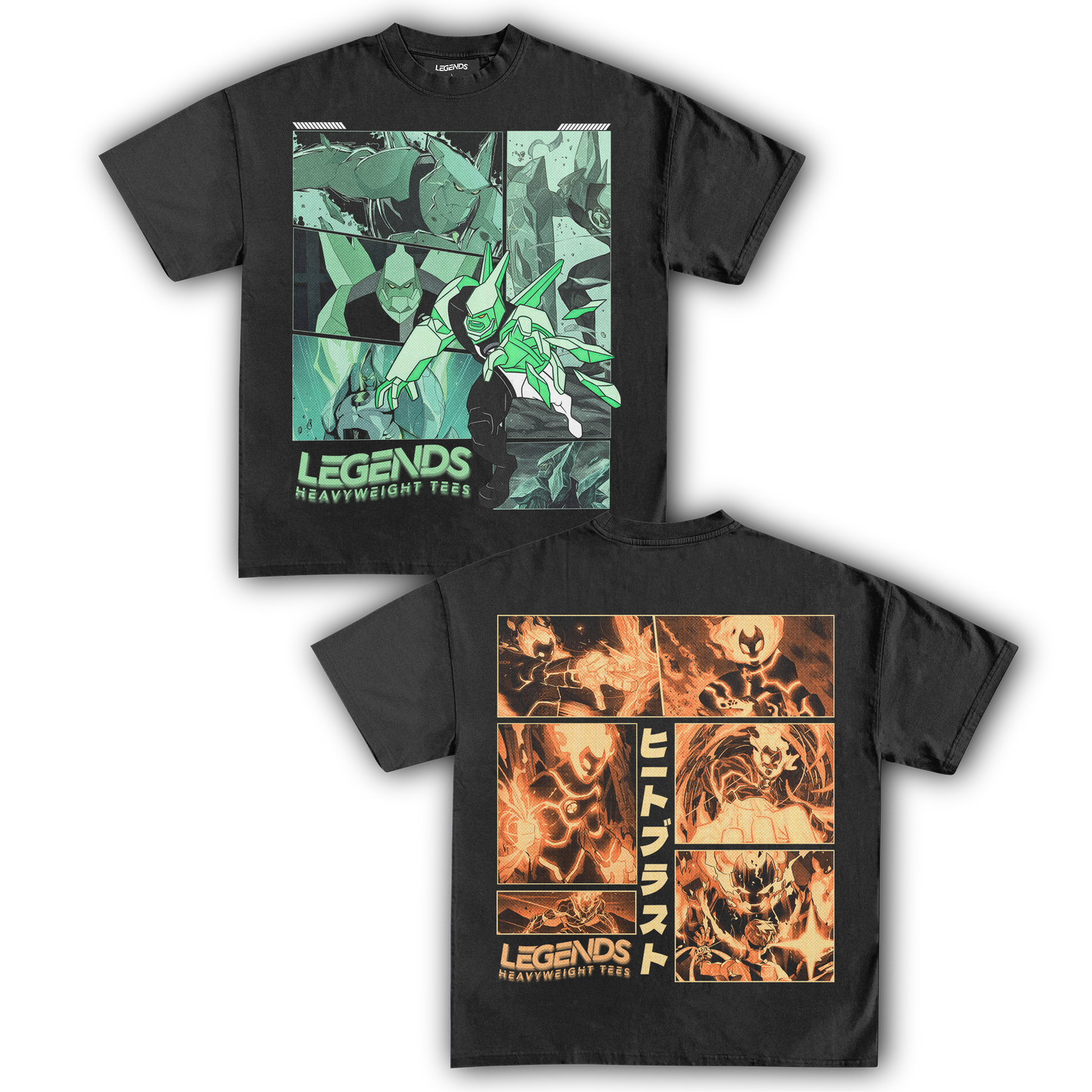 DIAMONDHEAD & HEATBLAST TEE (DOUBLE SIDED)