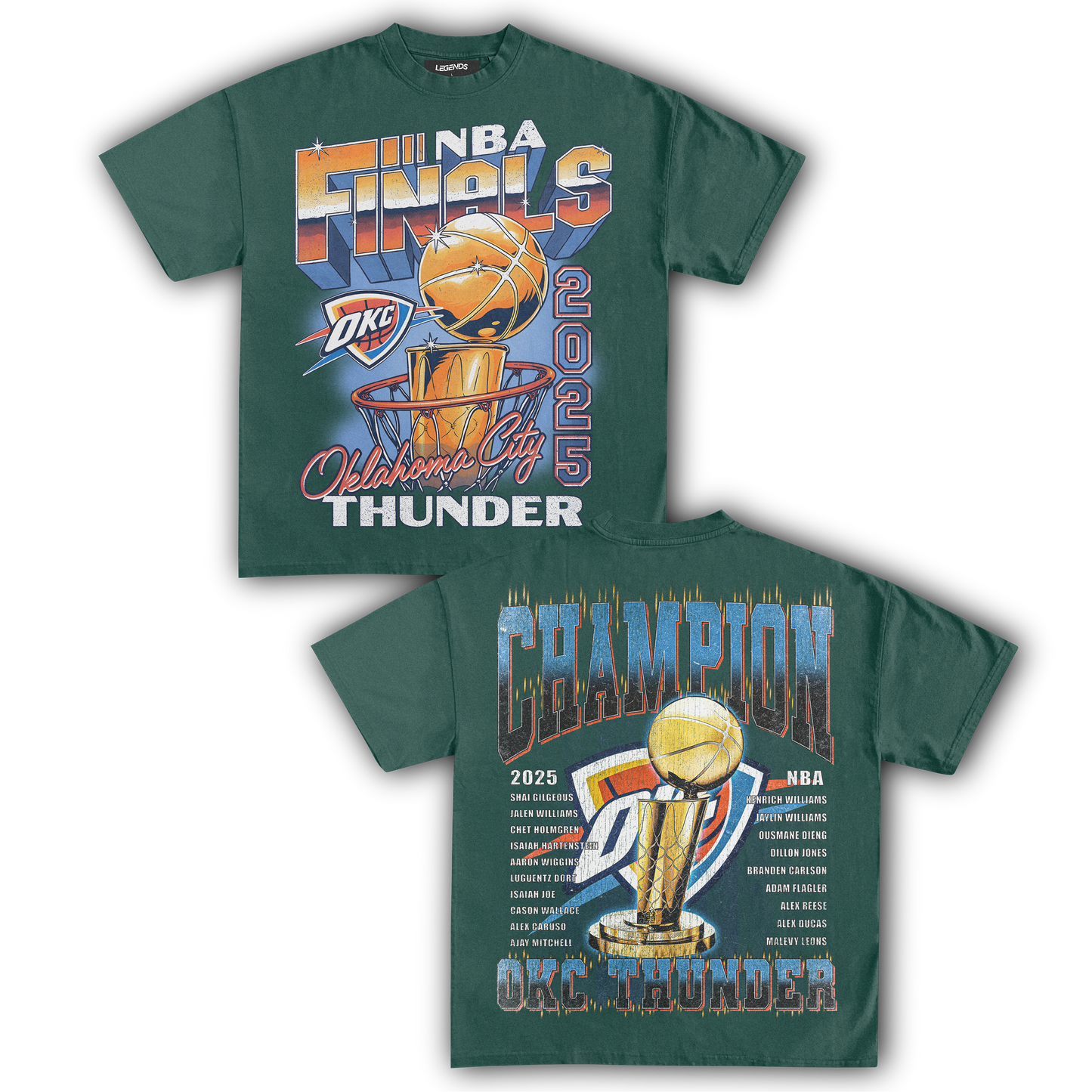 OKLAHOMA CITY THUNDER - NBA FINALS IV (DOUBLE SIDED)