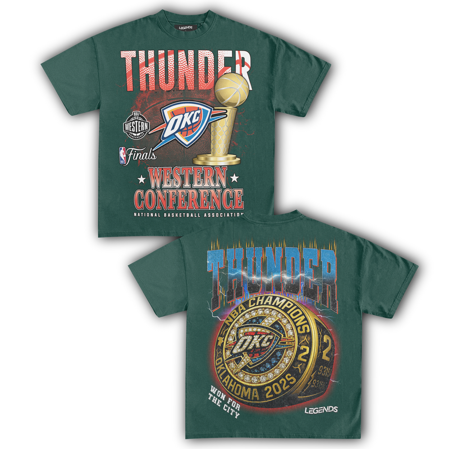 OHKLAHOMA CITY THUNDER TEE III (DOUBLE SIDED)