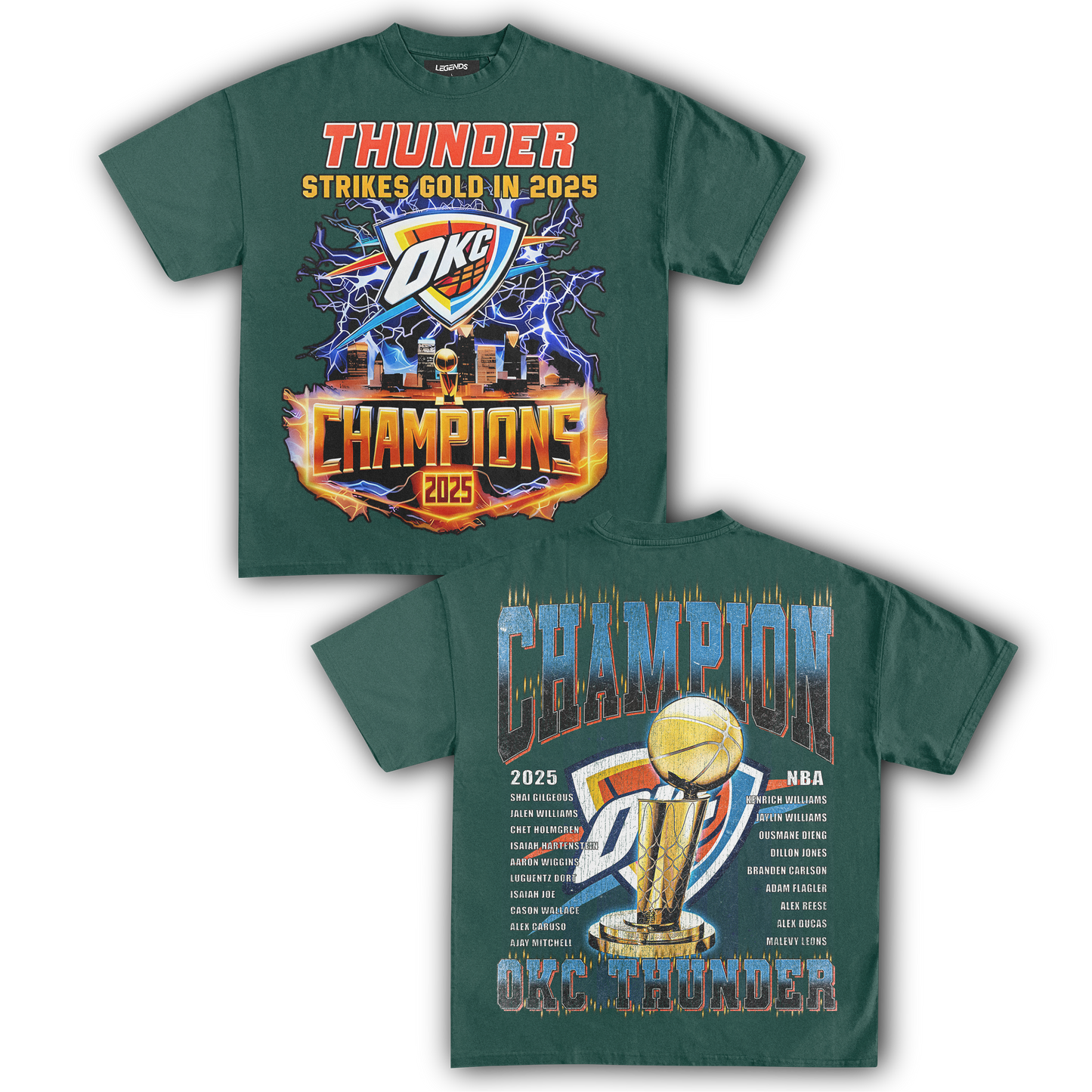 OKLAHOMA CITY THUNDER - CHAMPIONS IV (DOUBLE SIDED)