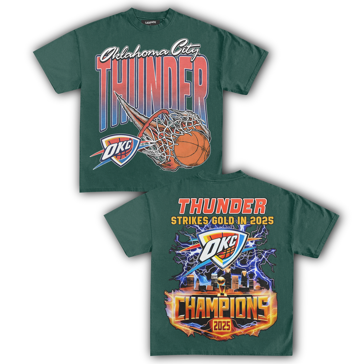 OKLAHOMA CITY THUNDER - OKC III (DOUBLE SIDED)