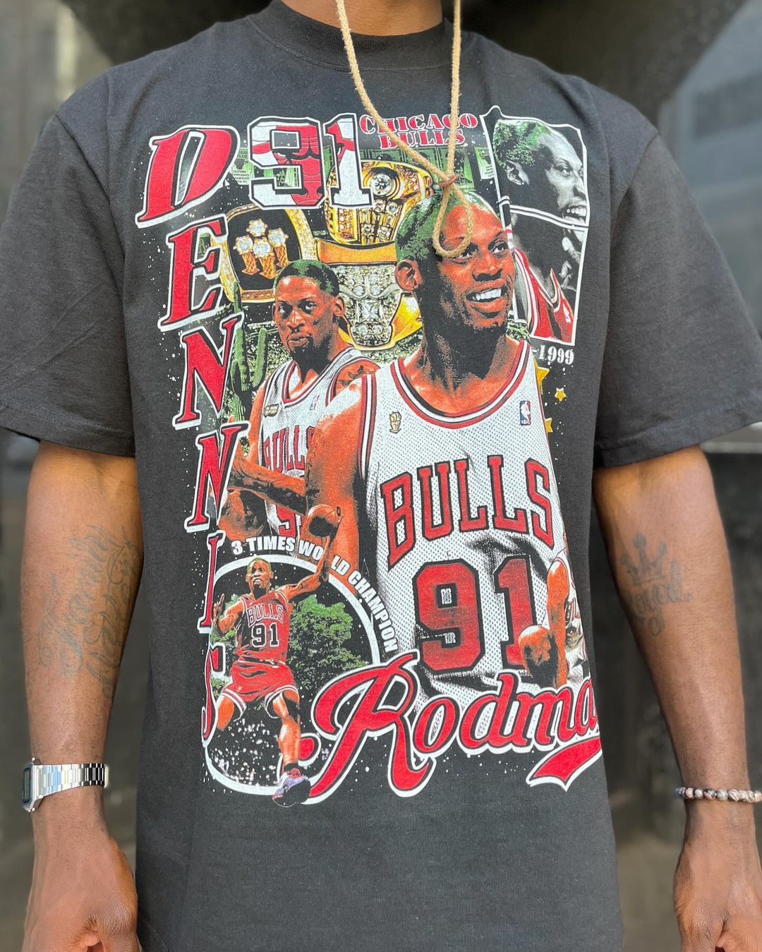 Champion dennis fashion rodman jersey