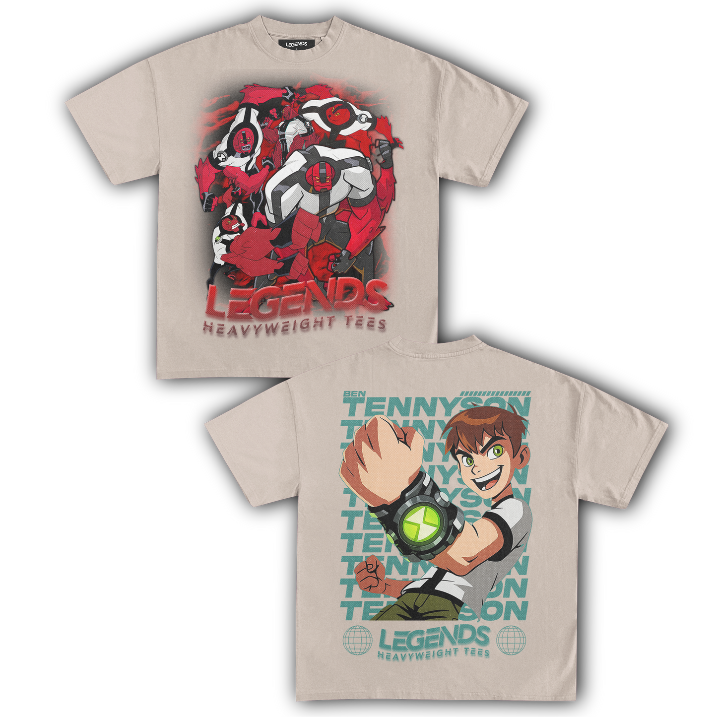 FOURARMS & BEN TENNYSON TEE (DOUBLE SIDED)