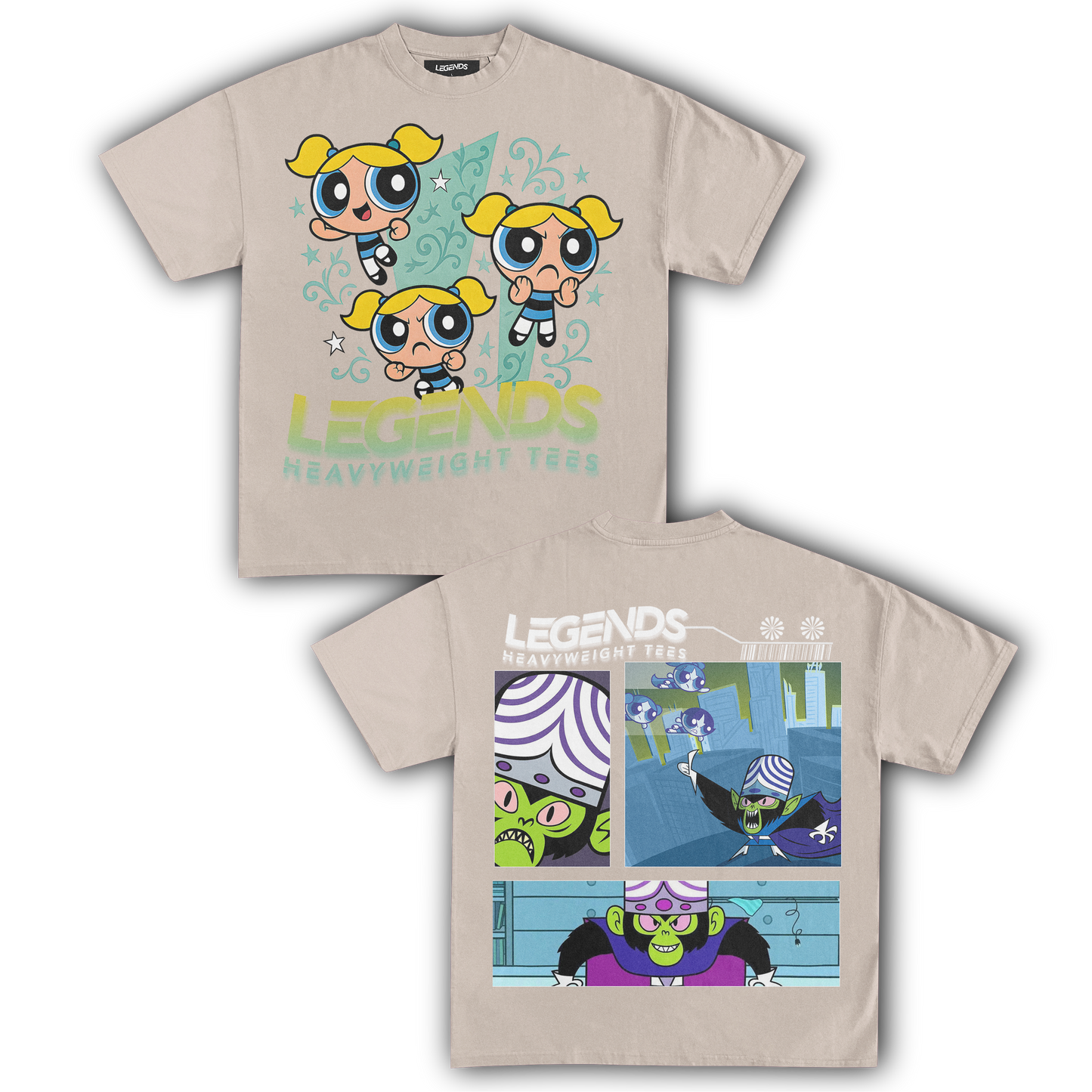 BUBBLES & MOJO JOJO TEE (DOUBLE SIDED)