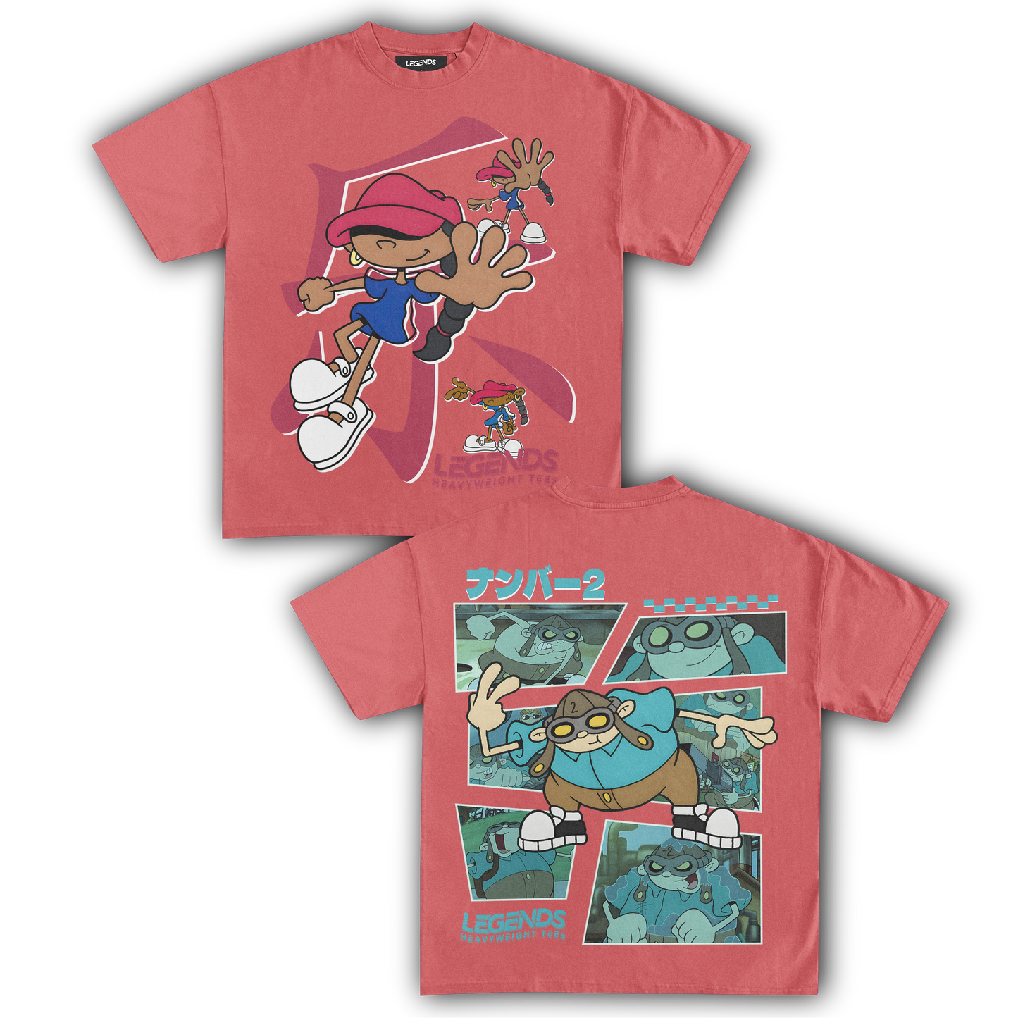 KIDS NEXT DOOR - NUMBER 5 & 2 TEE (DOUBLE SIDED)