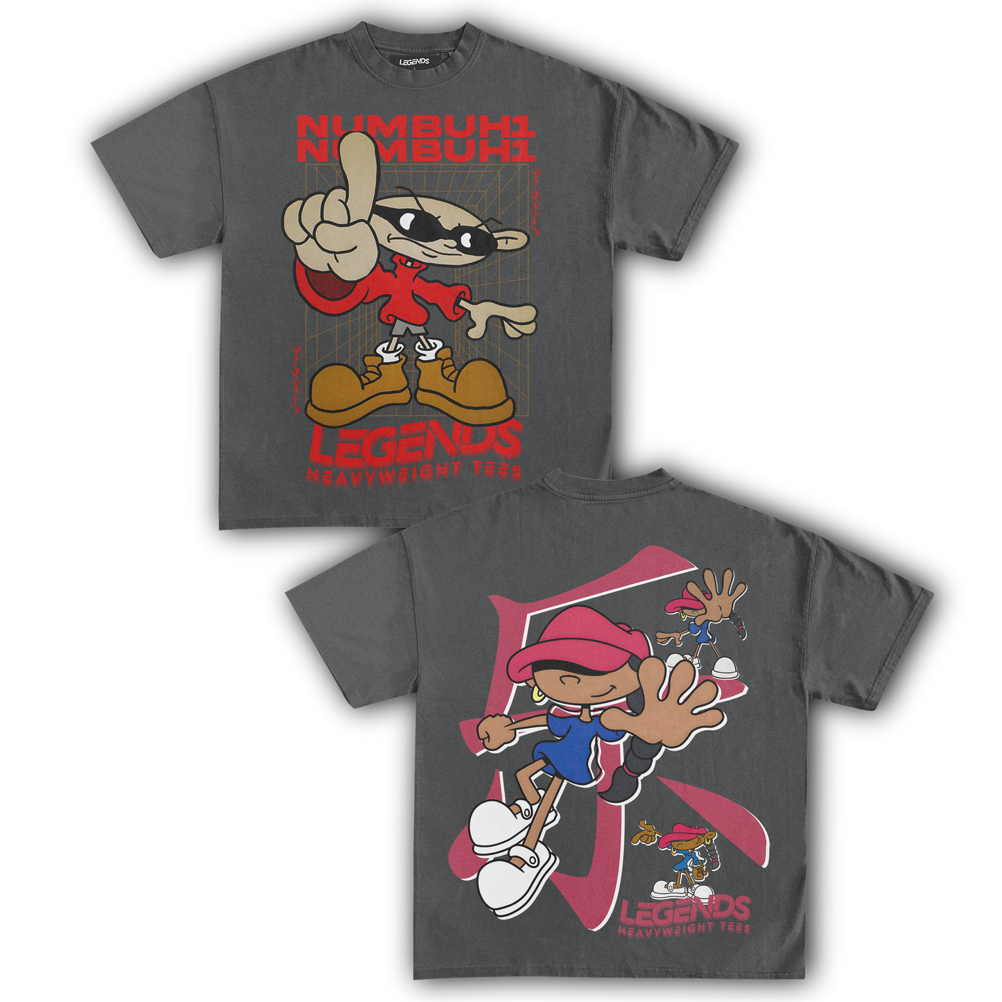KIDS NEXT DOOR - NUMBER 1 & 5 TEE (DOUBLE SIDED)
