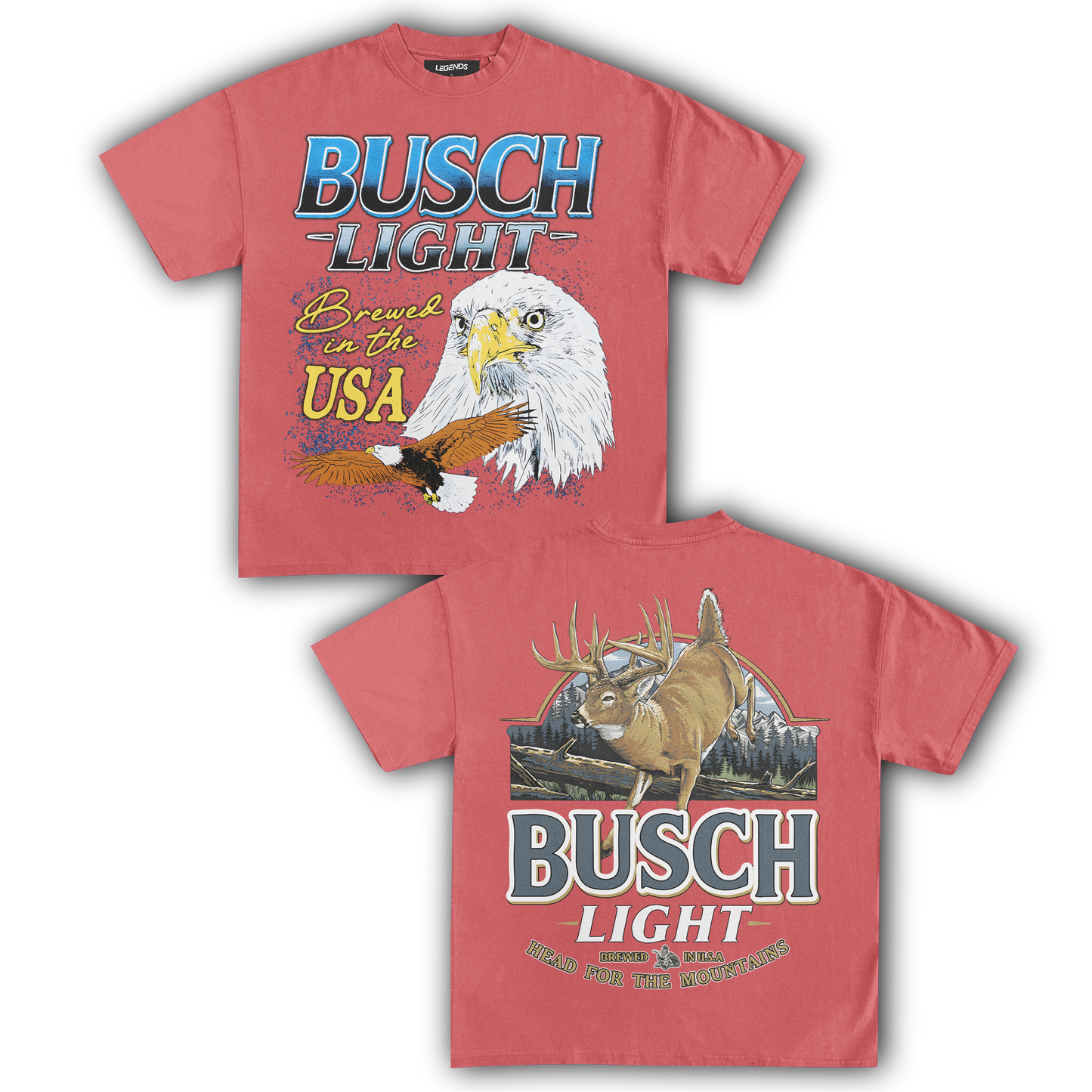 BUSCH LIGHT BREWED IN THE USA TEE (Double Sided)
