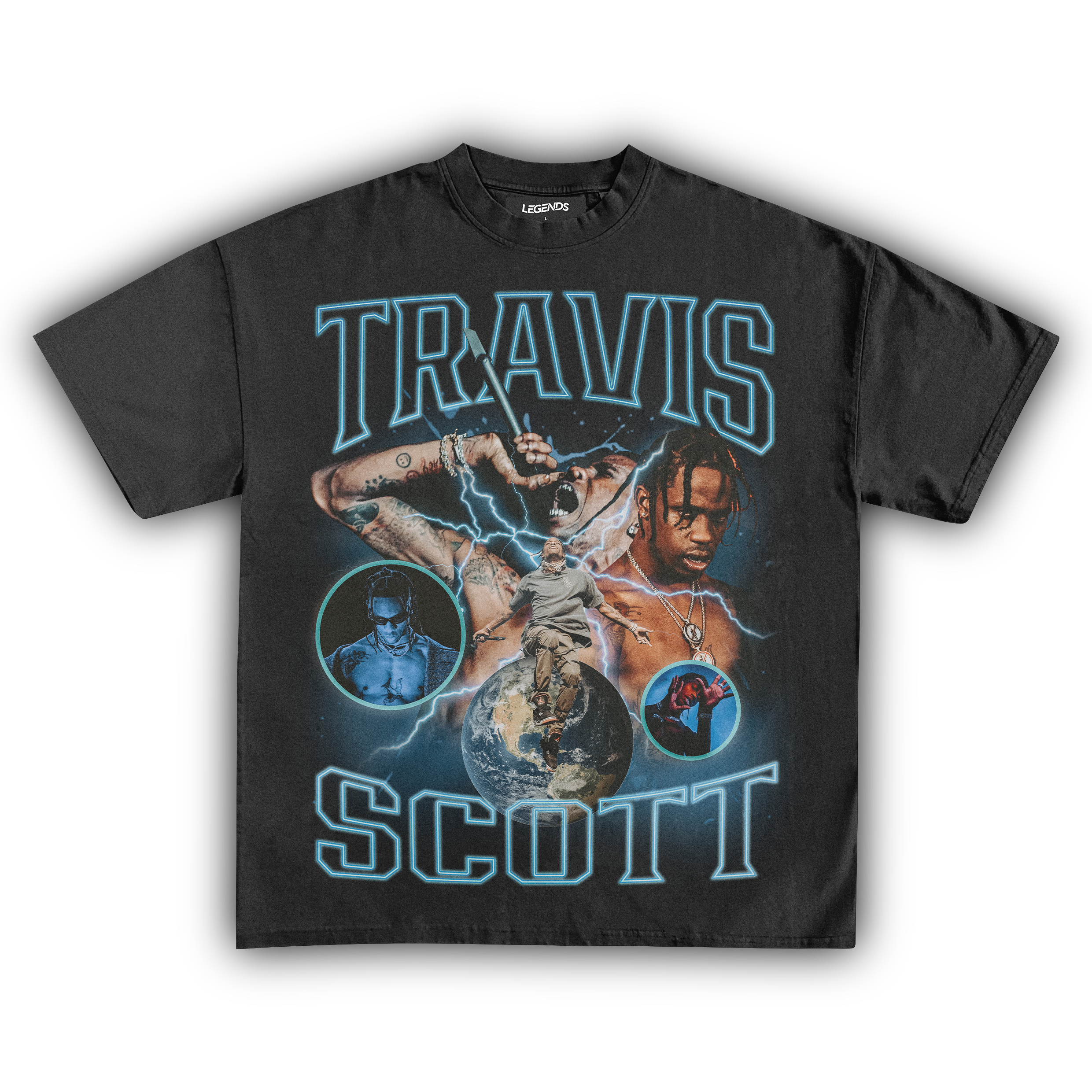 Travis Scott Tee » Music Collection » Vintage Heavyweight T-Shirt