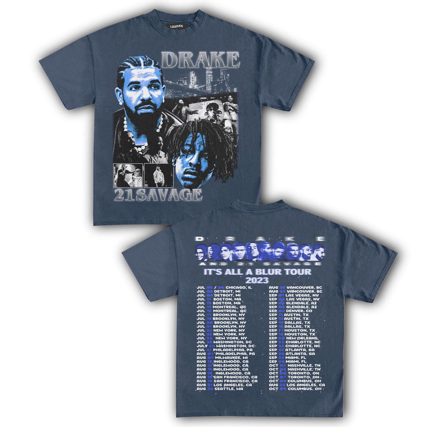 IT'S ALL A BLUR TOUR TEE (Double Sided)