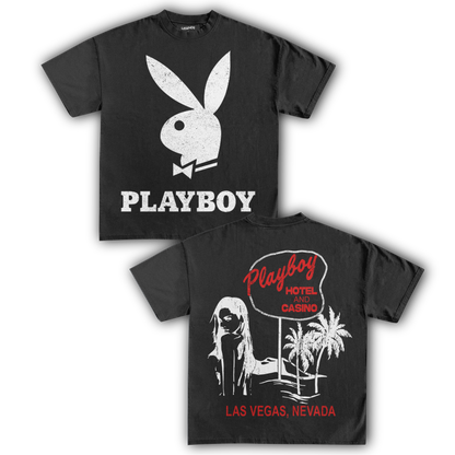 PLAYBOY BUNNY HOTEL & CASINO TEE (Version 1 / Double Sided)