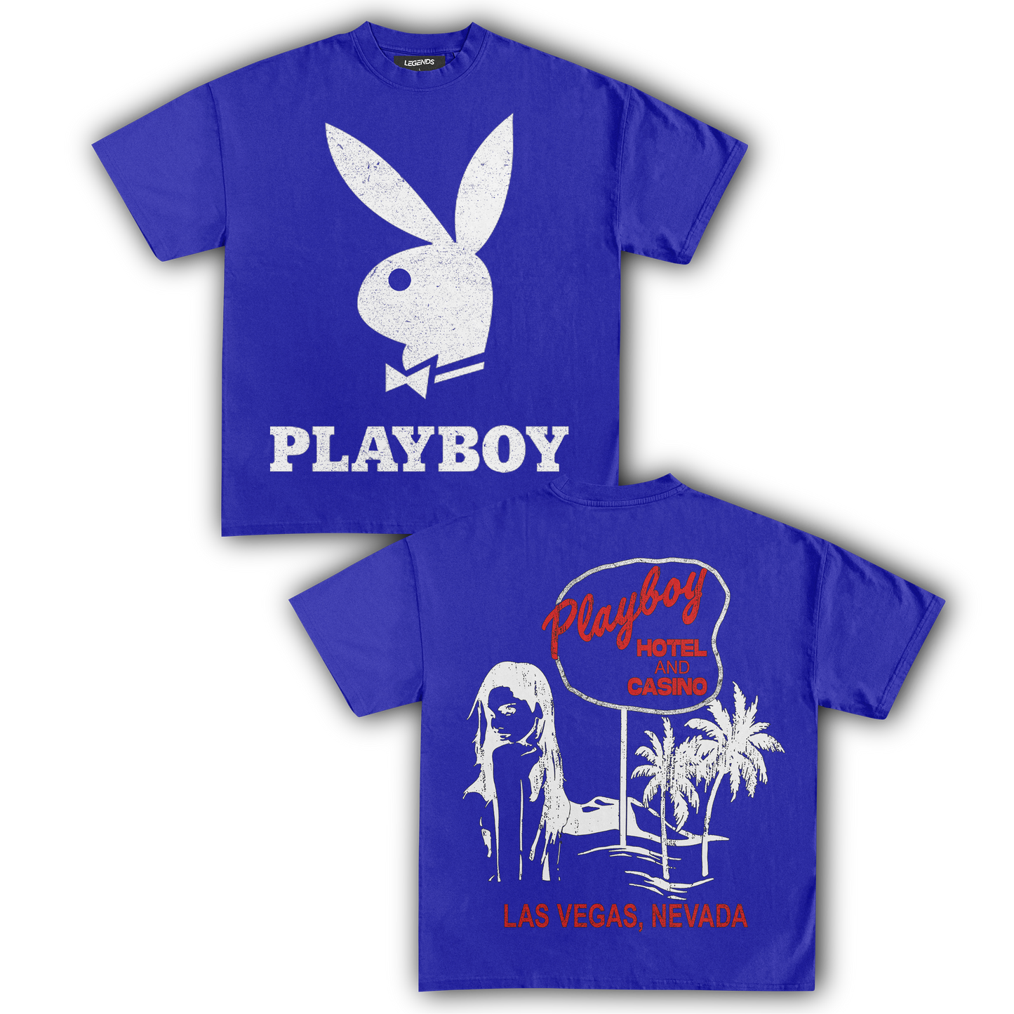 PLAYBOY BUNNY HOTEL & CASINO TEE (Version 1 / Double Sided)