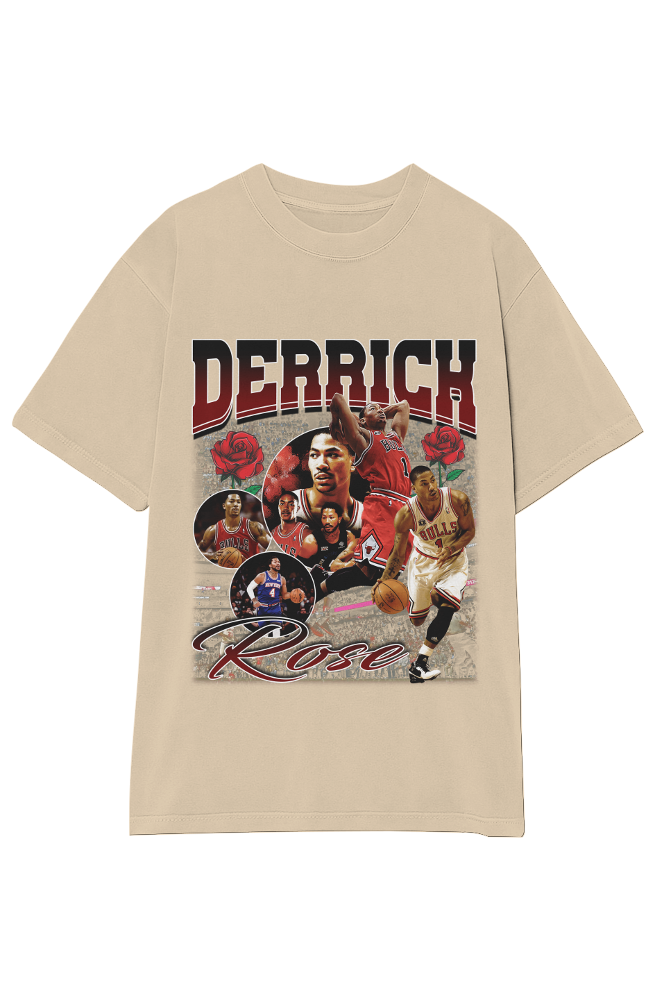Derrick Rose Tee » Chicago Bulls Basketball » Vintage Heavyweight