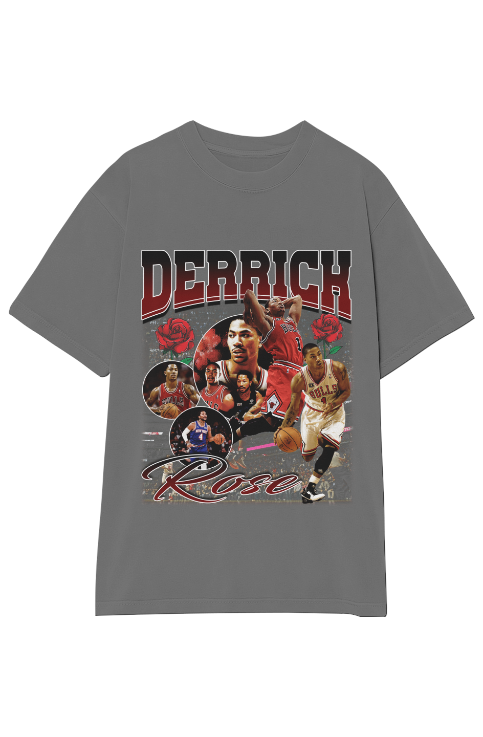 Derrick Rose Tee » Chicago Bulls Basketball » Vintage Heavyweight