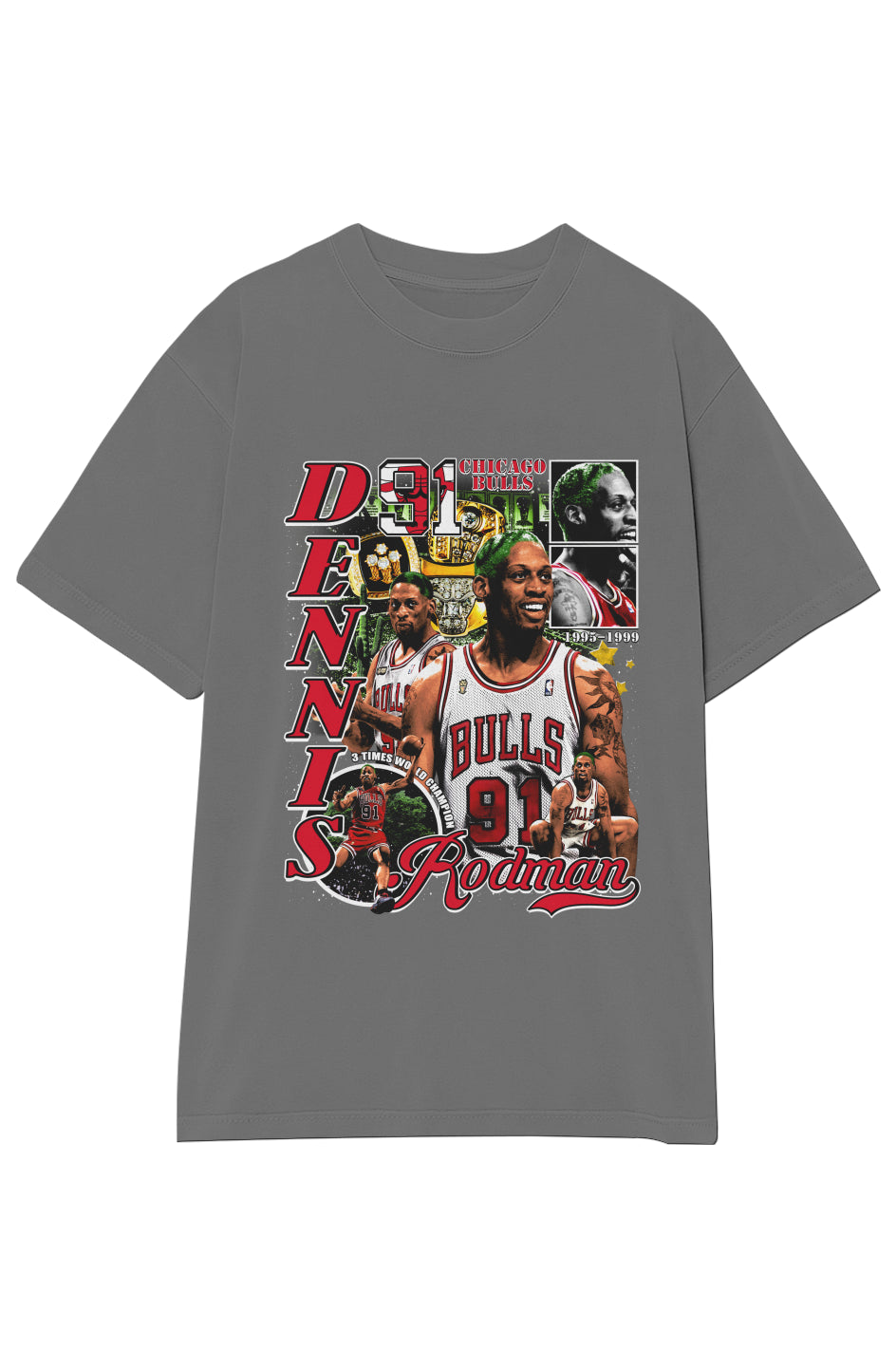 DENNIS RODMAN 3X CHAMPION TEE