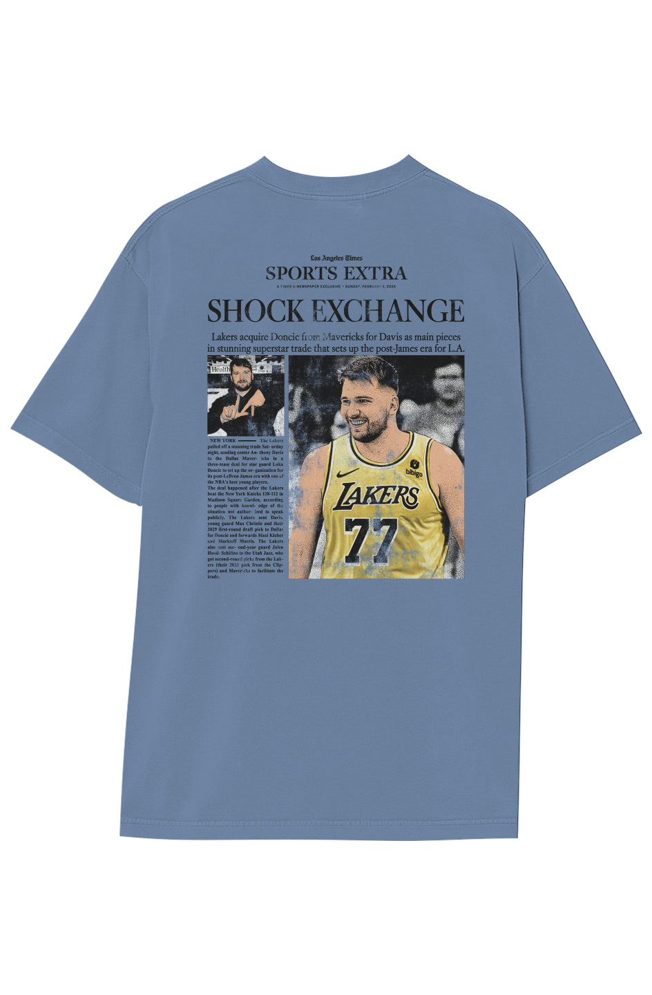 LUKA DONCIC LAKERS TEE (Double Sided)