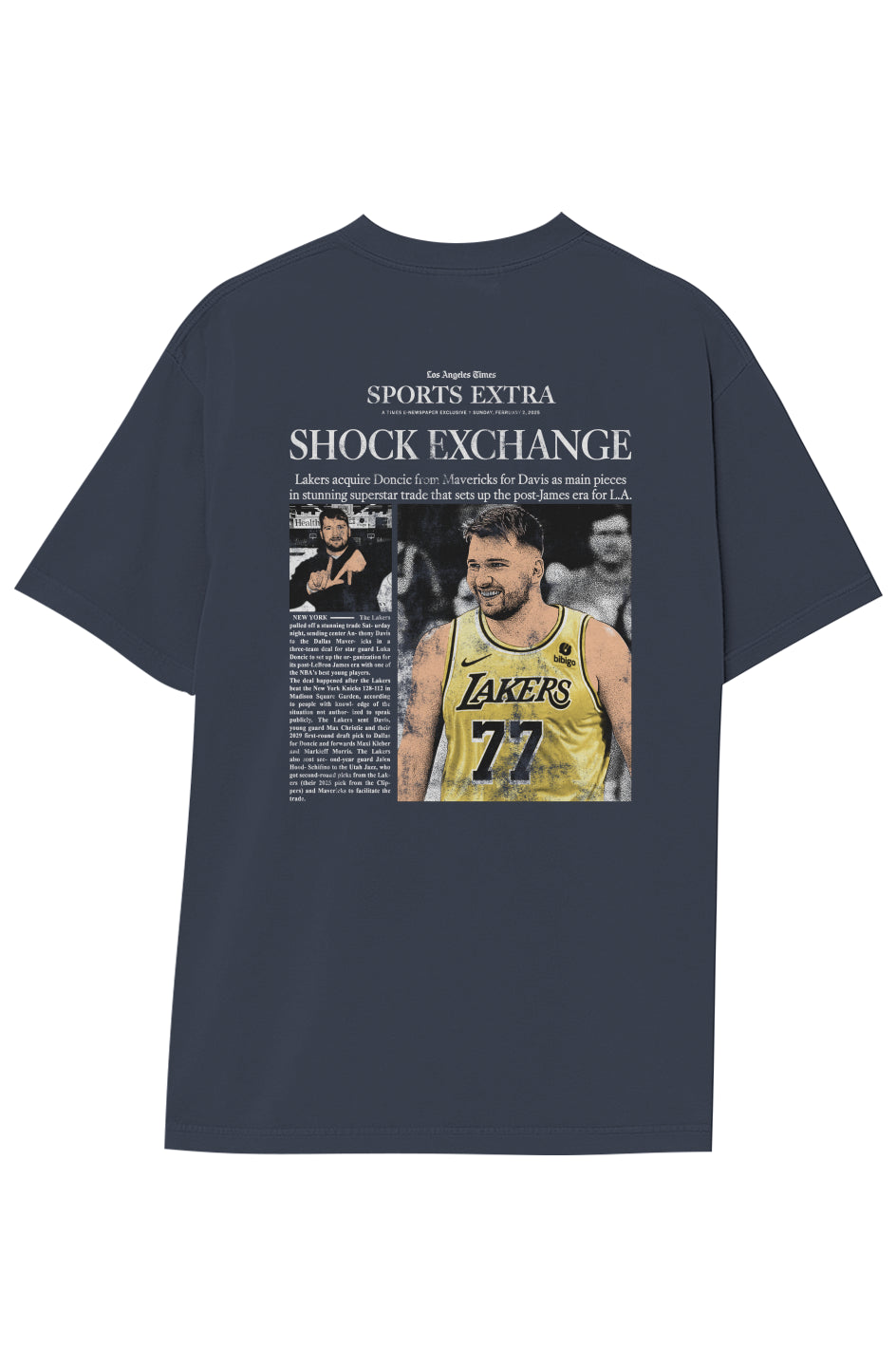 LUKA DONCIC LAKERS TEE (Double Sided)
