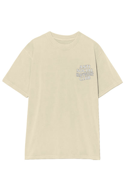 ANTI SOCIAL HEAVYWEIGHT CLUB TEE (WHITE TEXT)