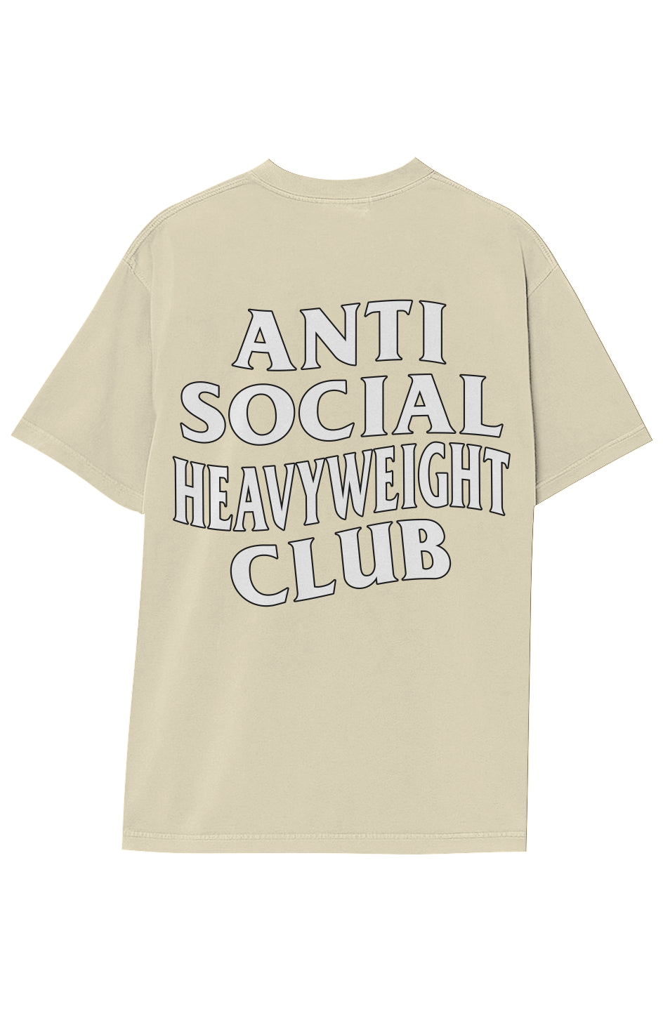 ANTI SOCIAL HEAVYWEIGHT CLUB TEE (WHITE TEXT)