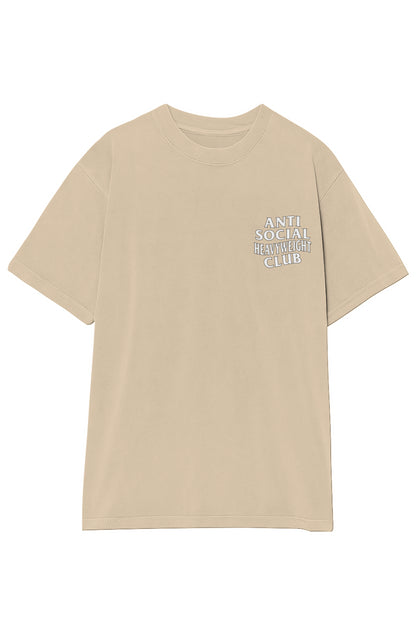 ANTI SOCIAL HEAVYWEIGHT CLUB TEE (WHITE TEXT)
