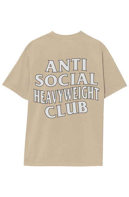 ANTI SOCIAL HEAVYWEIGHT CLUB TEE (WHITE TEXT)