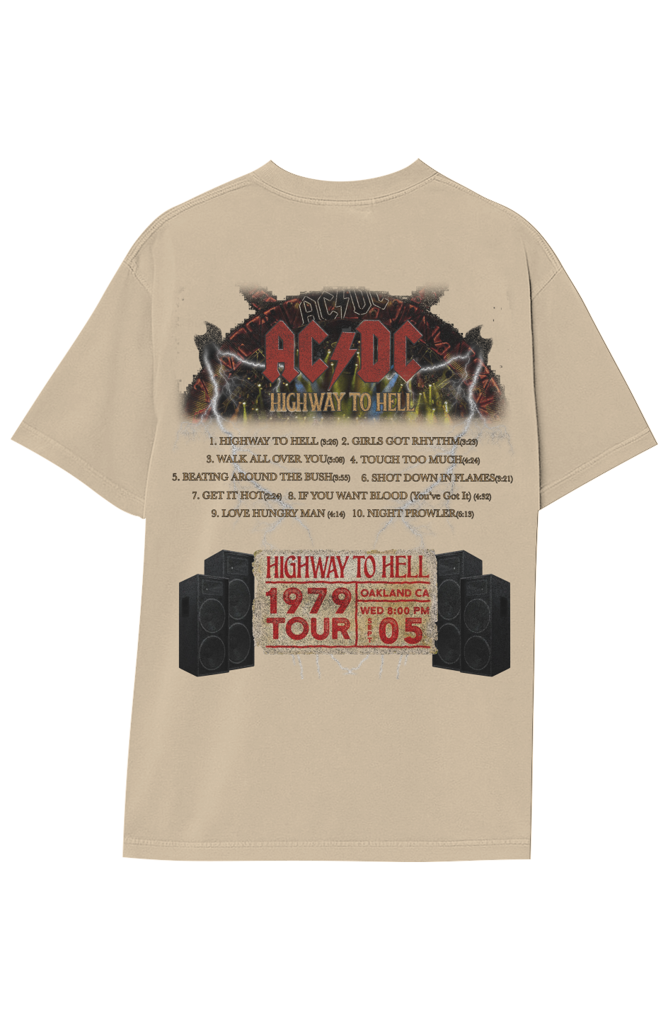 AC/DC Highway To Hell Tee » Vintage Heavyweight T-Shirt – Legends