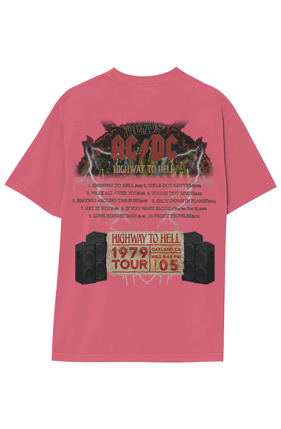 AC/DC Highway To Hell Tee » Vintage Heavyweight T-Shirt – Legends