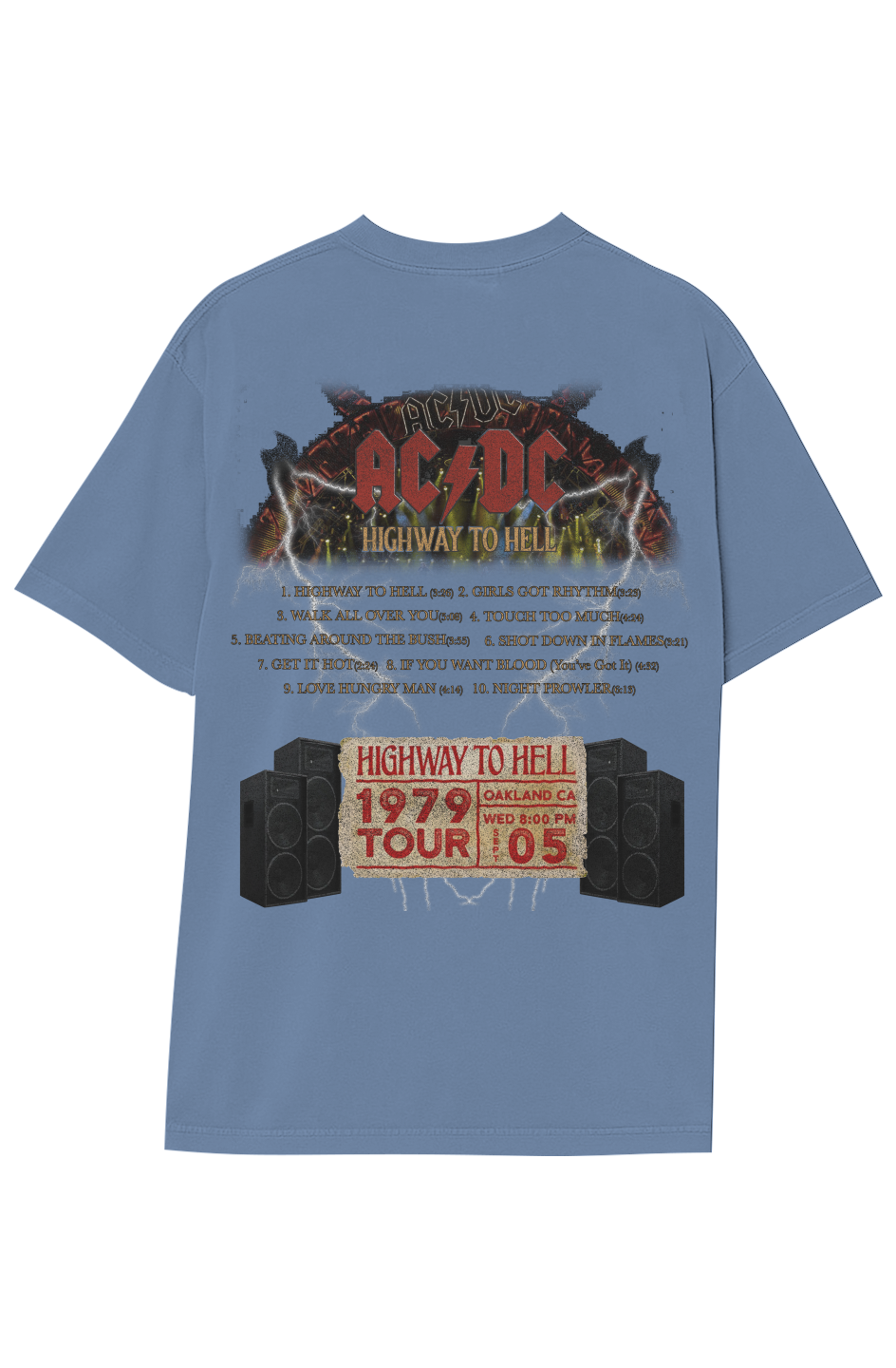 AC/DC Highway To Hell Tee » Vintage Heavyweight T-Shirt – Legends