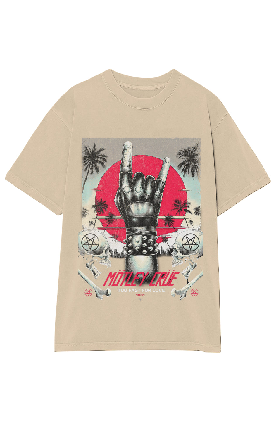 MOTLEY CRÜE TOO FAST FOR LOVE 1981 VINTAGE TEE