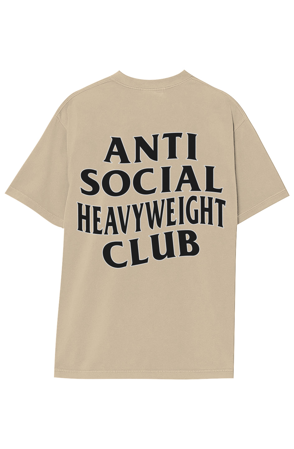 ANTI SOCIAL HEAVYWEIGHT CLUB TEE (BLACK TEXT)