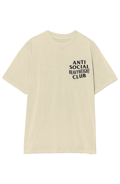 ANTI SOCIAL HEAVYWEIGHT CLUB TEE (BLACK TEXT)