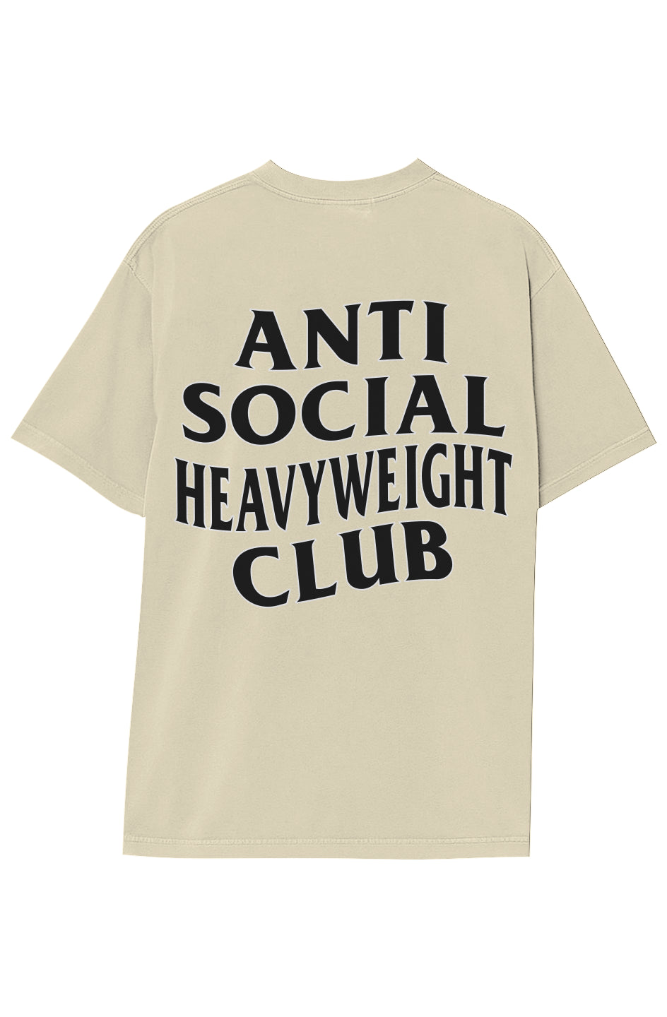ANTI SOCIAL HEAVYWEIGHT CLUB TEE (BLACK TEXT)