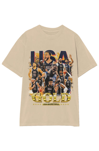 USA MEN'S BASKETBALL VINTAGE TEE
