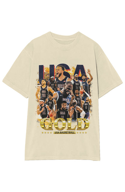 USA MEN'S BASKETBALL VINTAGE TEE