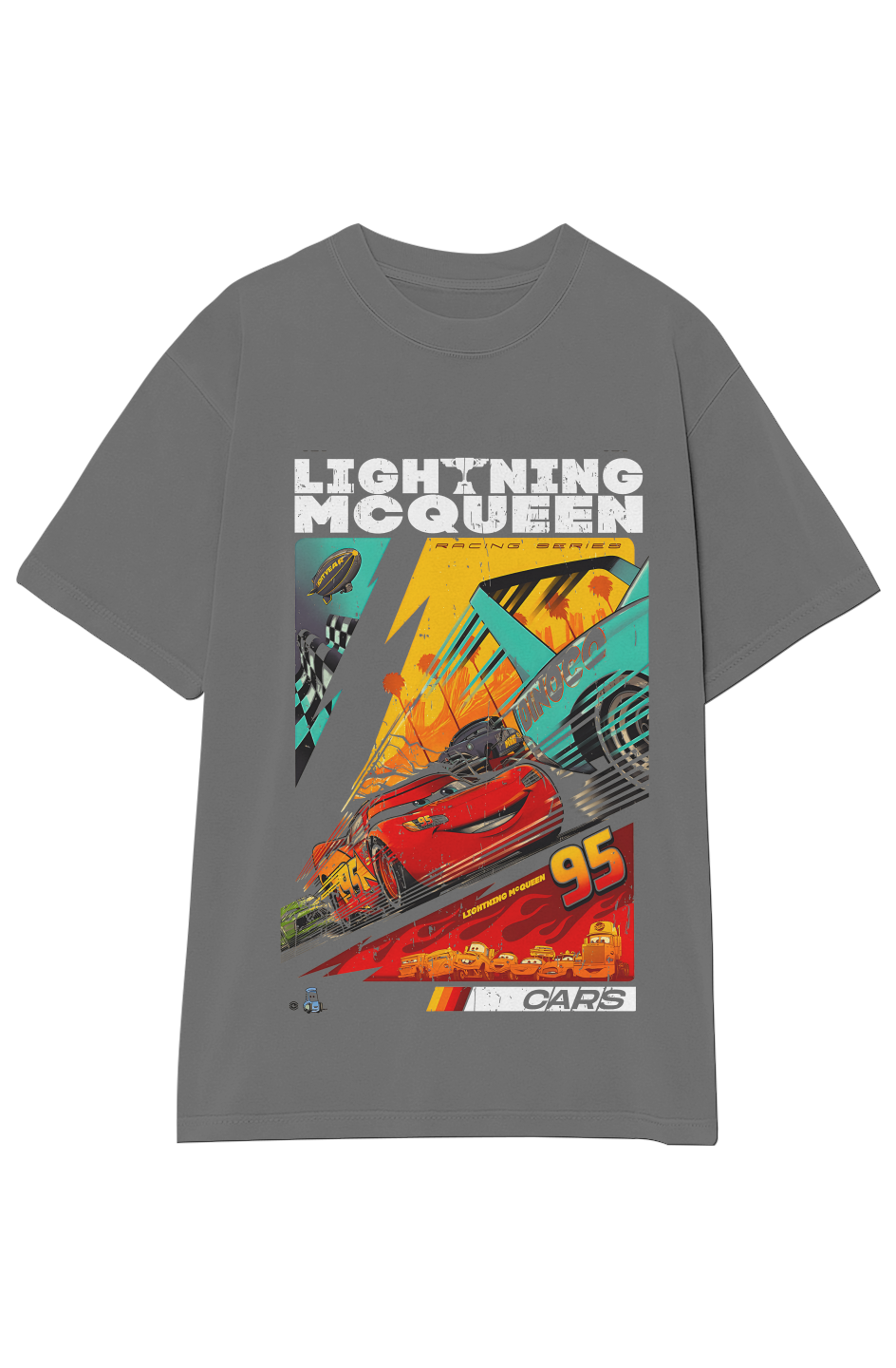 LIGHTNING MCQUEEN TEE (WHITE TEXT)